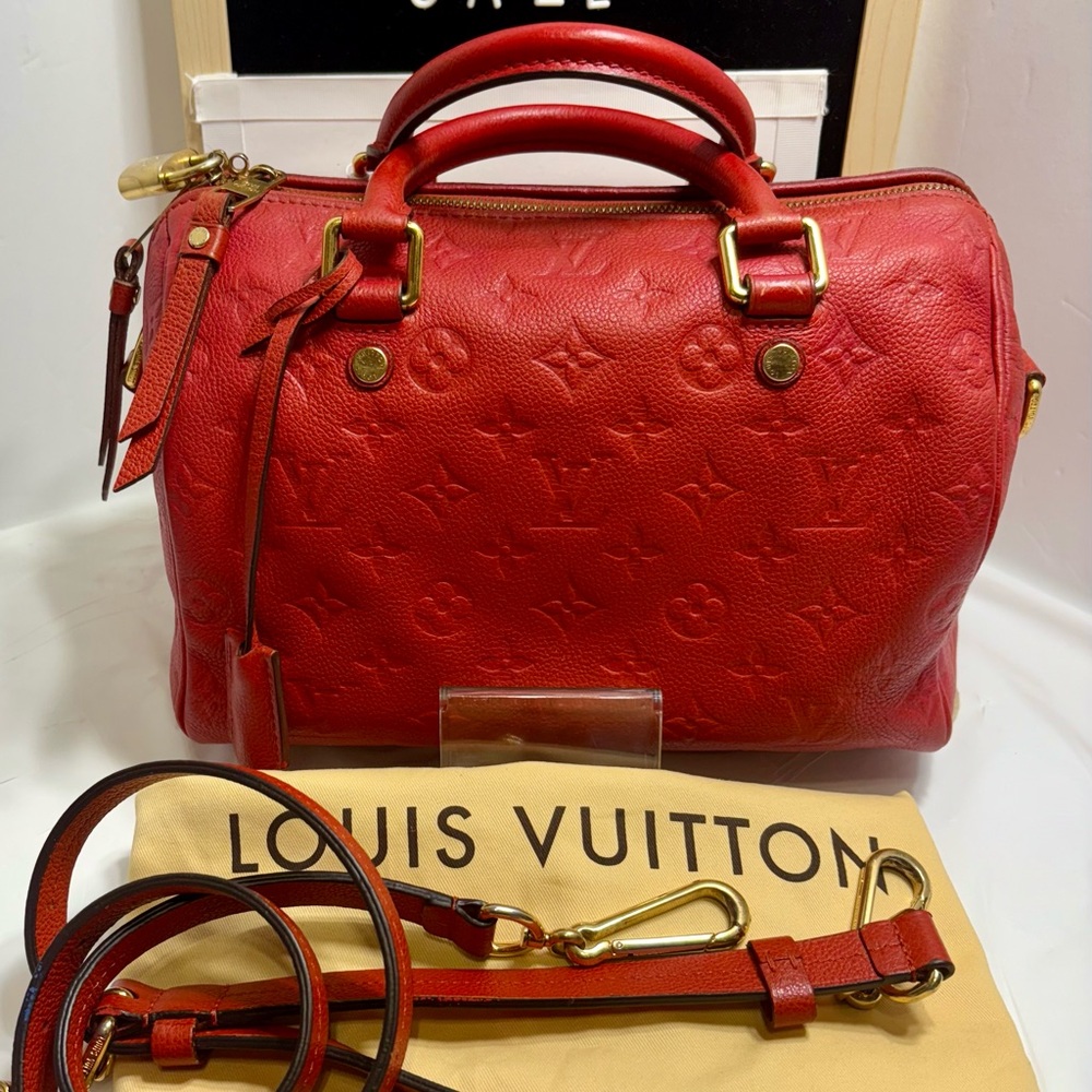 Louis Vuitton Speedy25 Bandouliere  Empreinte
